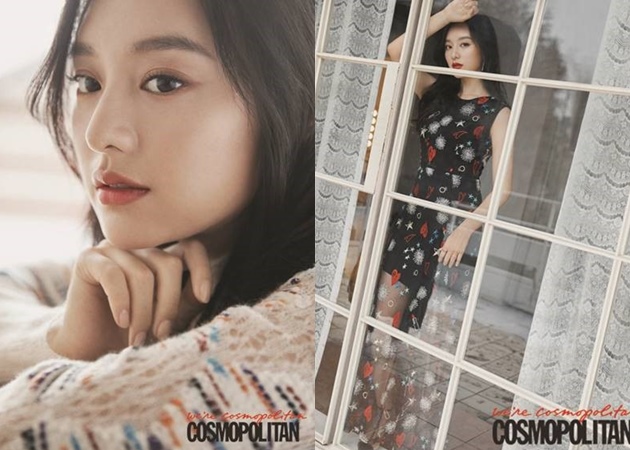 Pemotretan Kim Ji Won Bersama Majalah Cosmopolitan