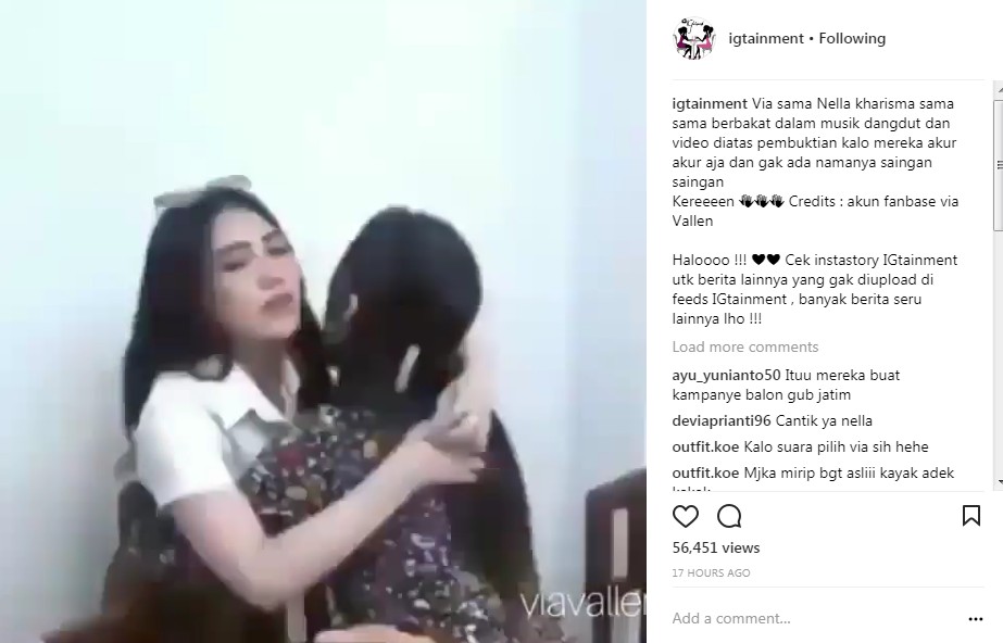 Via Vallen-Nella Kharisma Berpelukan