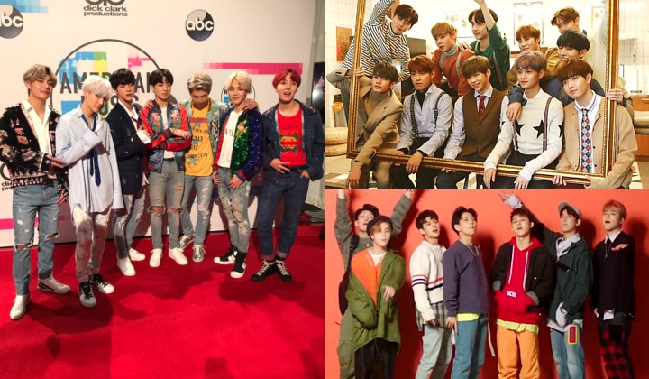 Foto: BTS, Wanna One Hingga iKON, Inilah Daftar Boy Group Dengan Reputasi Brand Terbaik Februari 2018