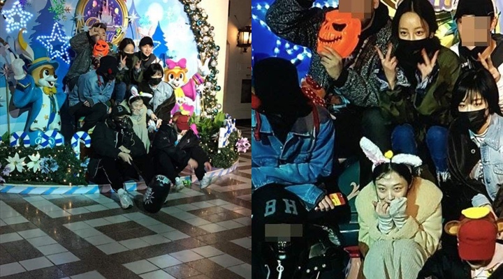 Foto Sulli, Ga-In, Goo Hara dan G-Dragon di Taman Bermain yang Sempat Viral Awal Tahun 2017 yang Lalu