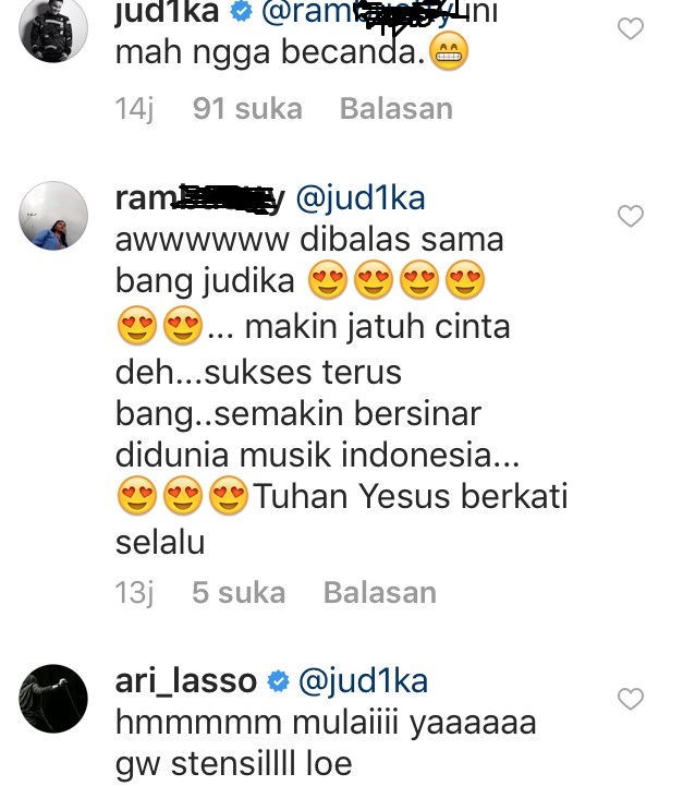 Komentar Judika Soal Ciuman Bibir Ari Lasso-Ashraf Sinclair