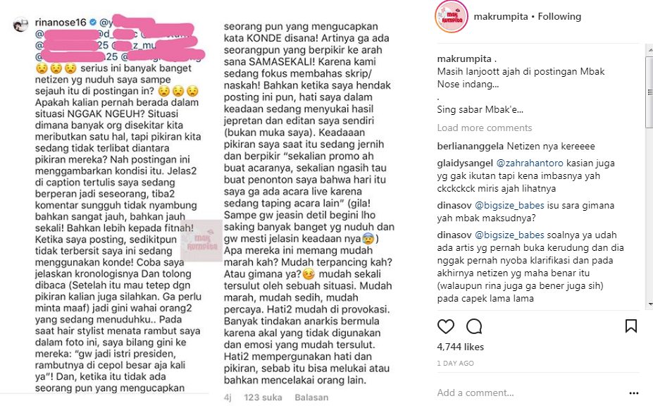 Dituding Nyinyir Pasca Tampil dengan Konde Begini Jawaban Dituding Nyinyir Pasca Tampil dengan Konde Begini Jawaban