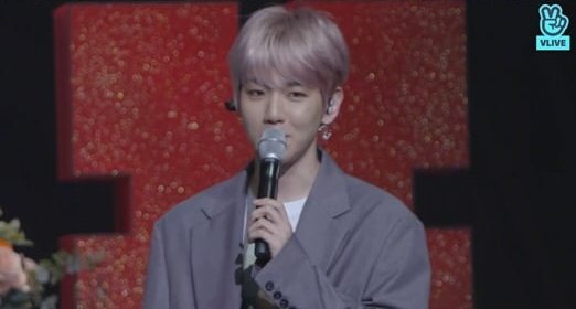 Baekhyun di Showcase Comeback EXO-CBX