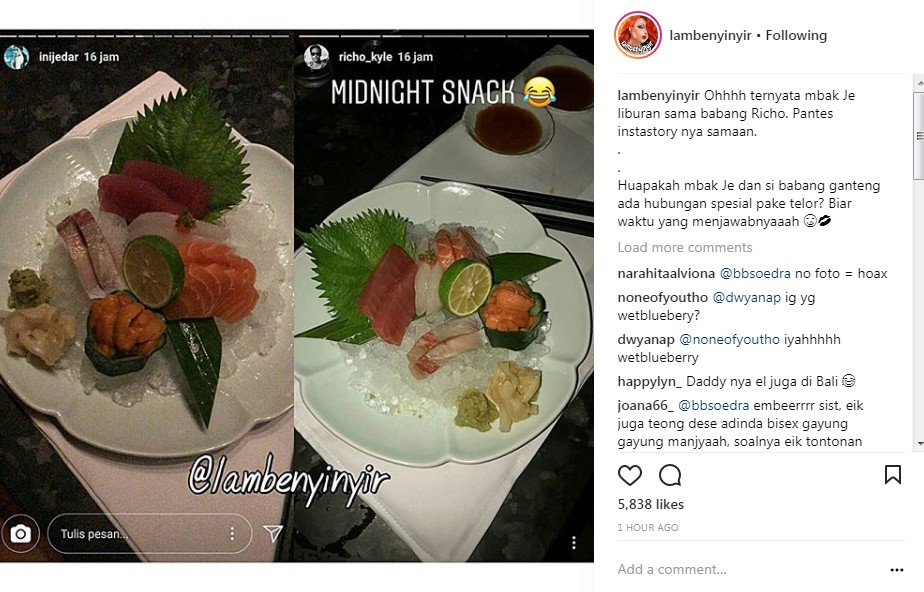 Diduga Jessica Iskandar dan Richard Kylie Makan Malam Bersama