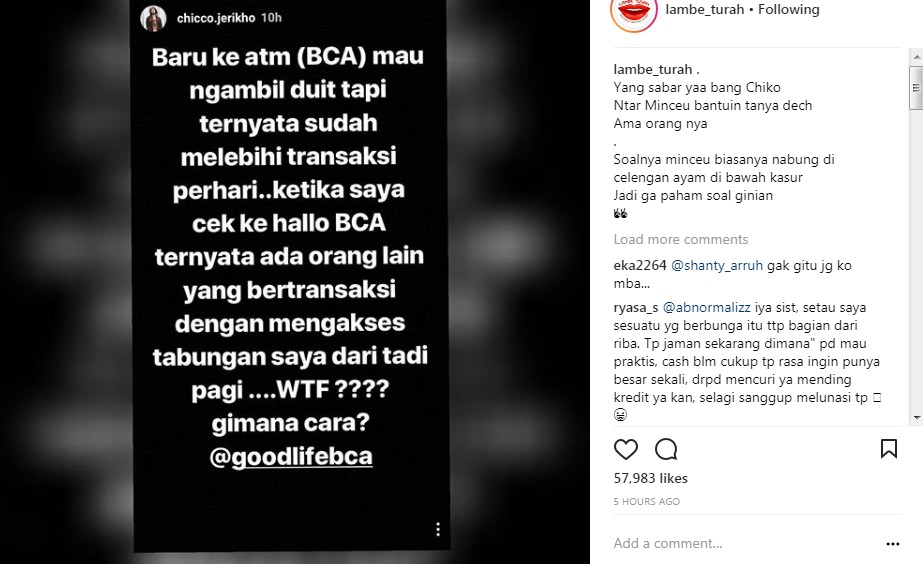 Curahan Hati Chico Jericho Pasca Uang di Tabungannya Dicuri Orang Tak Dikenal