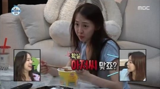 Dasom Nikmati Ramen dan Whiskey