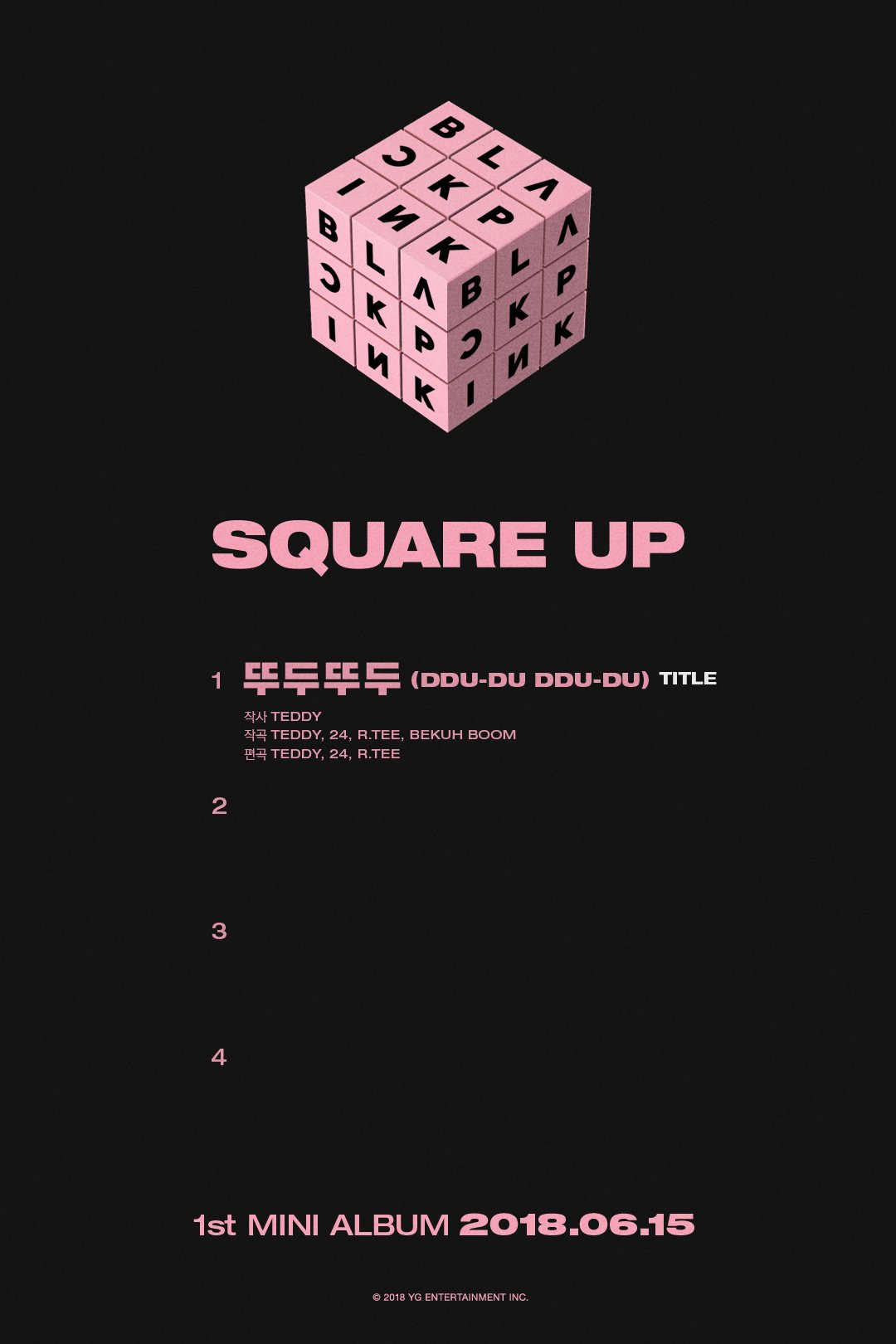 Judul lagu baru di mini album Black Pink