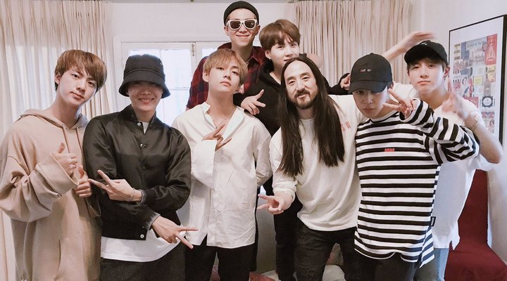 Foto: Bikin ARMY Antusias, Steve Aoki Ungkap Bakal Segera Rilis 'The Truth Untold' BTS Versi Remix