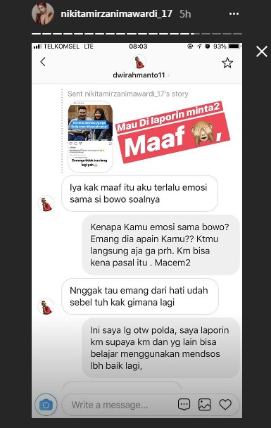 Pelaku Pembully Minta Maaf pada Nikita Mirzani