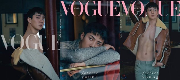 Sehun EXO Didapuk Jadi Model Cover Majalah Vogue Korea Edisi Bulan Agustus 2018