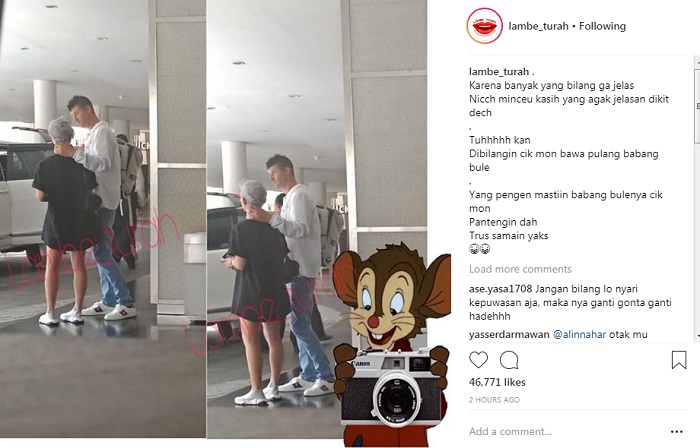 Agnes Monica Mesra dengan Pria Bule