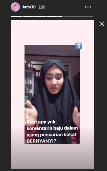 Komentar Fatin Shidqia Soal Video \'Pengusiran\' Peserta Audisi Menyanyi