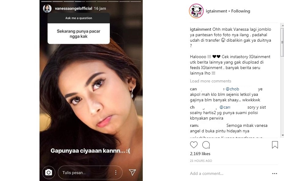 Vanessa Angel Sebut Dirinya Sudah Tak Memiliki Pacar