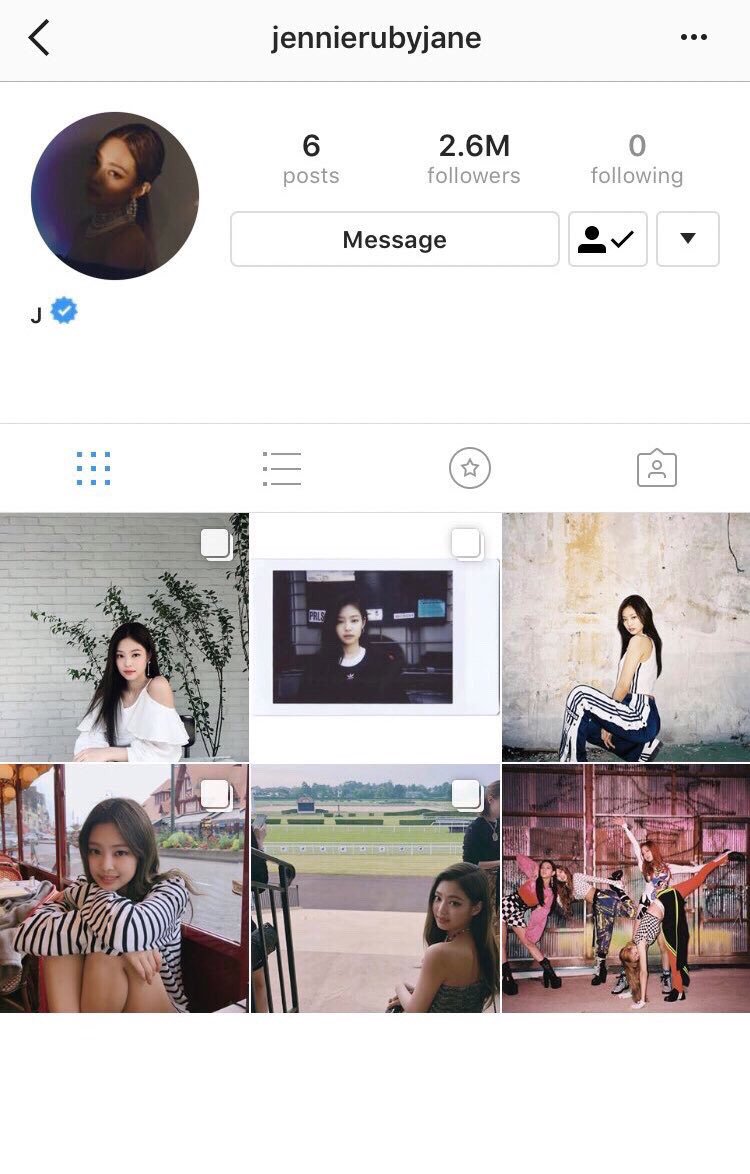 Kemiripan foto Instagram Jennie dan Kai