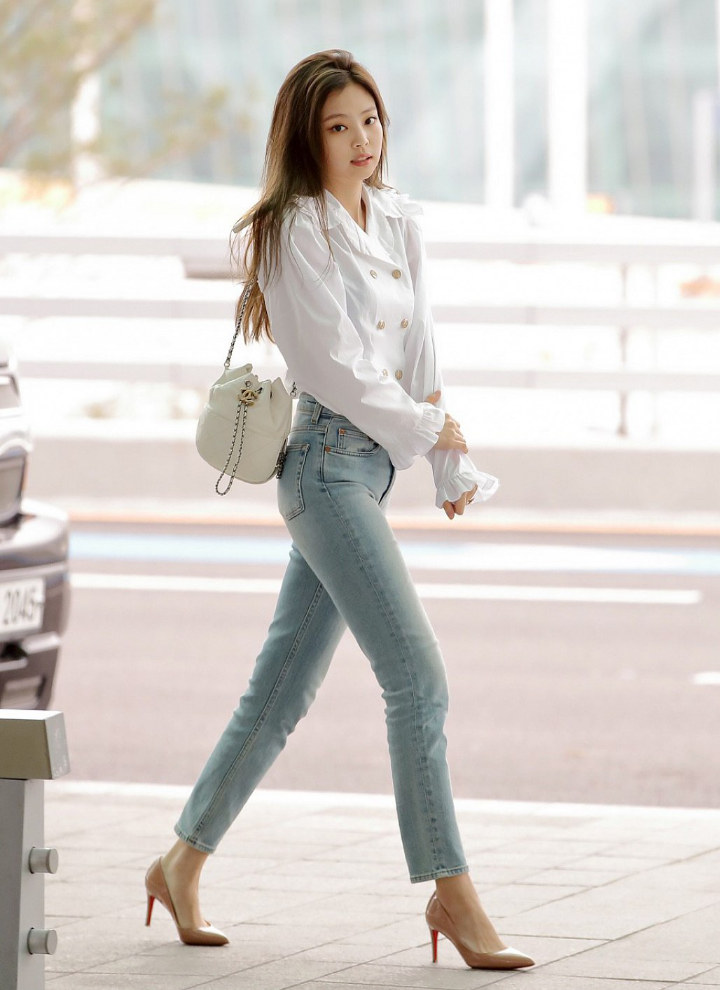 Kece Abis 10 Style Airport Fashion Jennie Black Pink Ini 