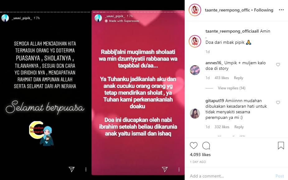 Umi Pipik Doa