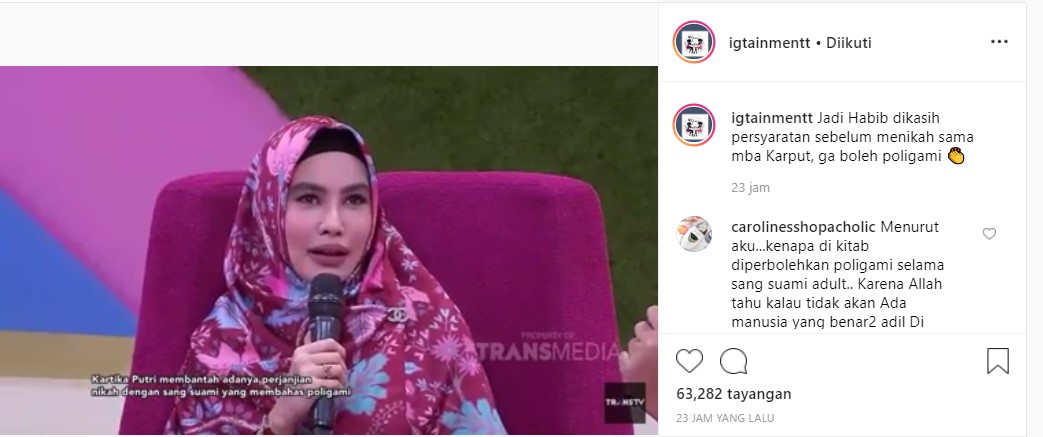 Kartika Putri Ternyata Beri Syarat Tak Terduga Ini ke Habib Usman Sebelum Menikah