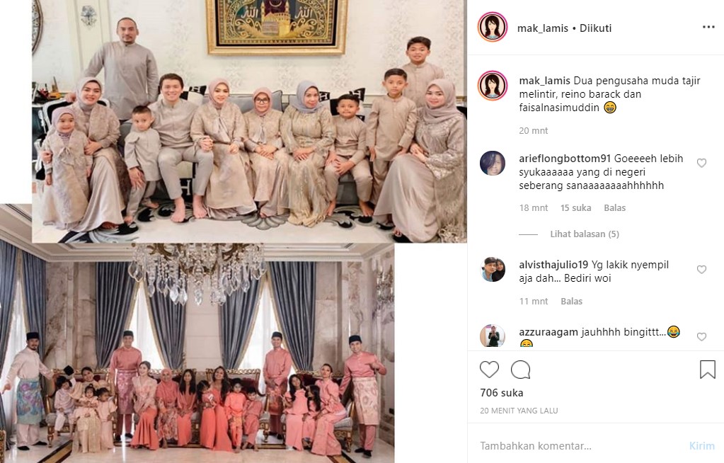 Potret Kompak Keluarga Reino Barack dengan Faisal Nasimuddin