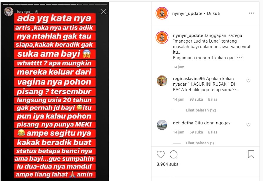 Usai Lucinta Luna Cibir Bak Monyet dan Dada Rata, Kini Sang Manajer Sumpahi Angela Gilsha Mandul