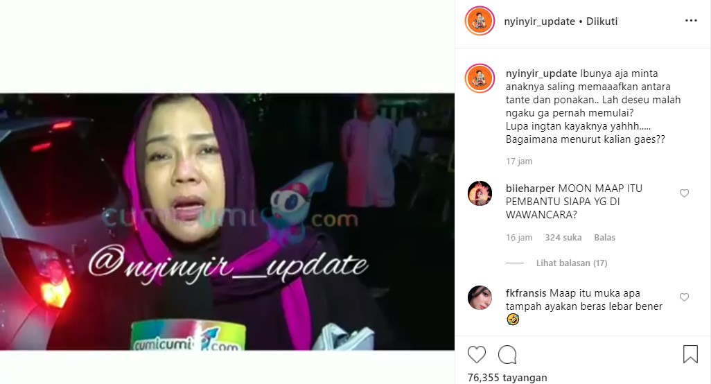 Ibu Rosa Meldianti Minta Dewi Persik dan Meldi Saling Memaafkan