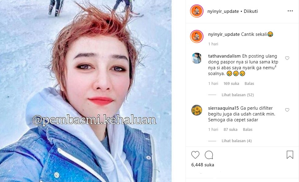 Pakai Filter Gender Swap, Pacar Lucinta Luna Sukses Bikin Netter Kesengsem