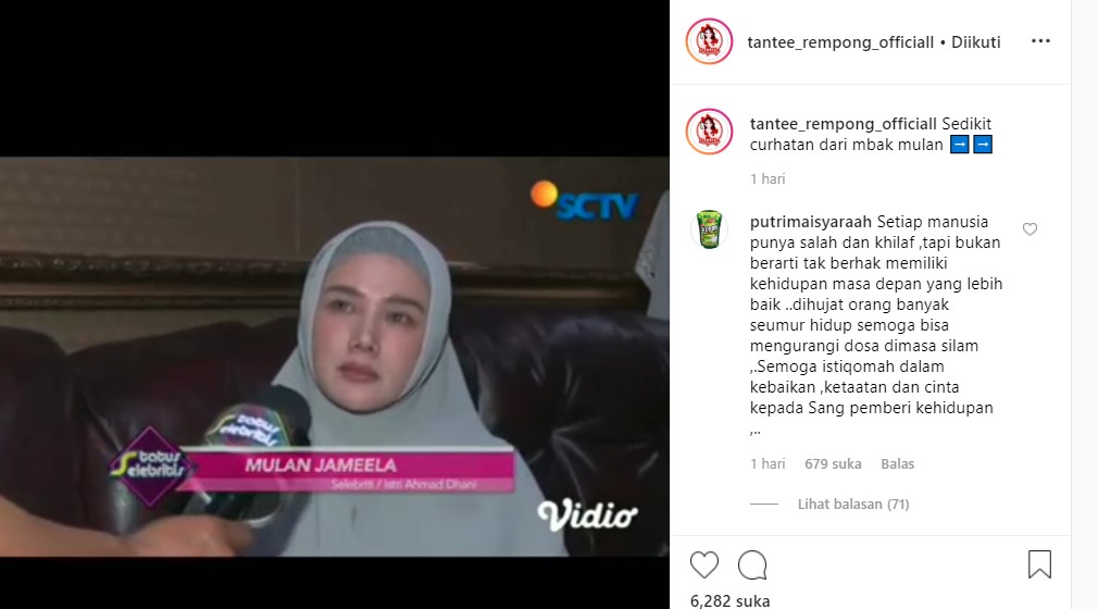 Mulan Jameela Sesumbar Dapat Rezeki Berlimpah Sejak Ahmad Dhani Dibui