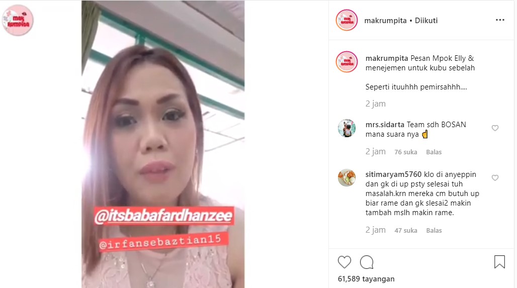 Ely Sugigi Emosi Irfan Sbaztian Tak Pamit Saat Pindah Manajemen, Netter Serang Balik Gara-Gara Ini