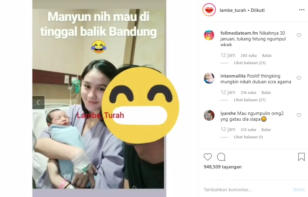 Istri Miqdad Addausy Melahirkan Anak Pertama Usai 6 Bulan Menikah, Hamil Duluan?