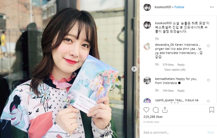 Ku Hye Sun rilis novel di Indonesia