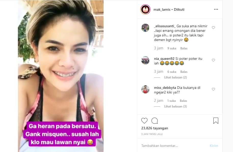 Nikita Mirzani Ejek Habis-Habisan Kiki The Potters Usai Tahu Eks Kekasih di \'Kubu\' Elza Syarief