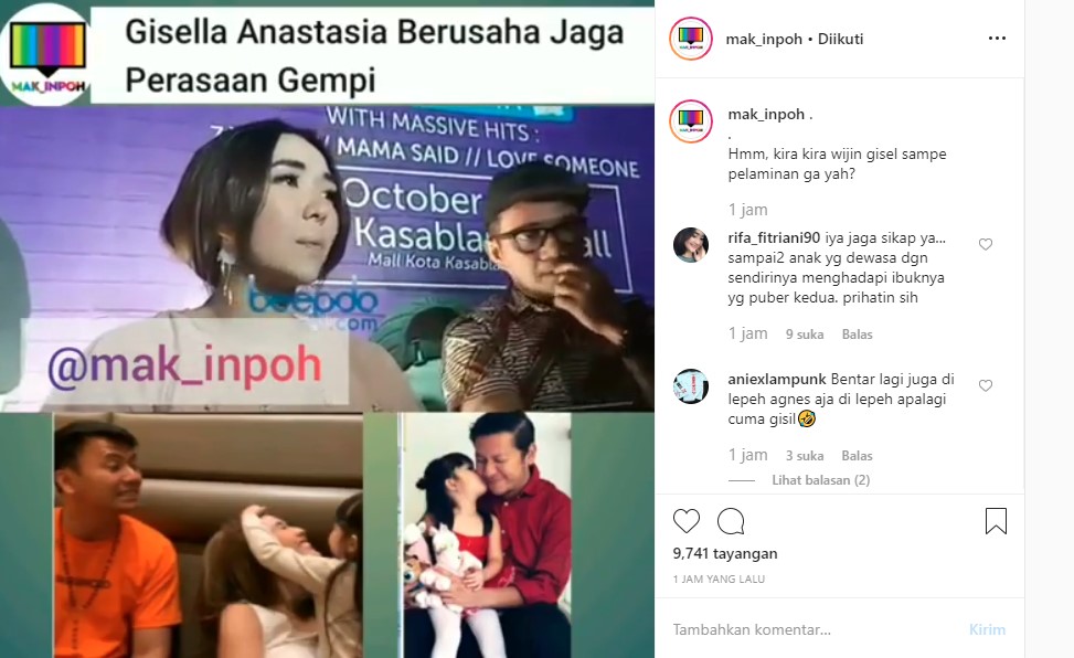 Gisella Anastasia Khawatirkan Psikologi Gempi, Dugaan Mendadak Ragu ke Wijin Langsung Mencuat