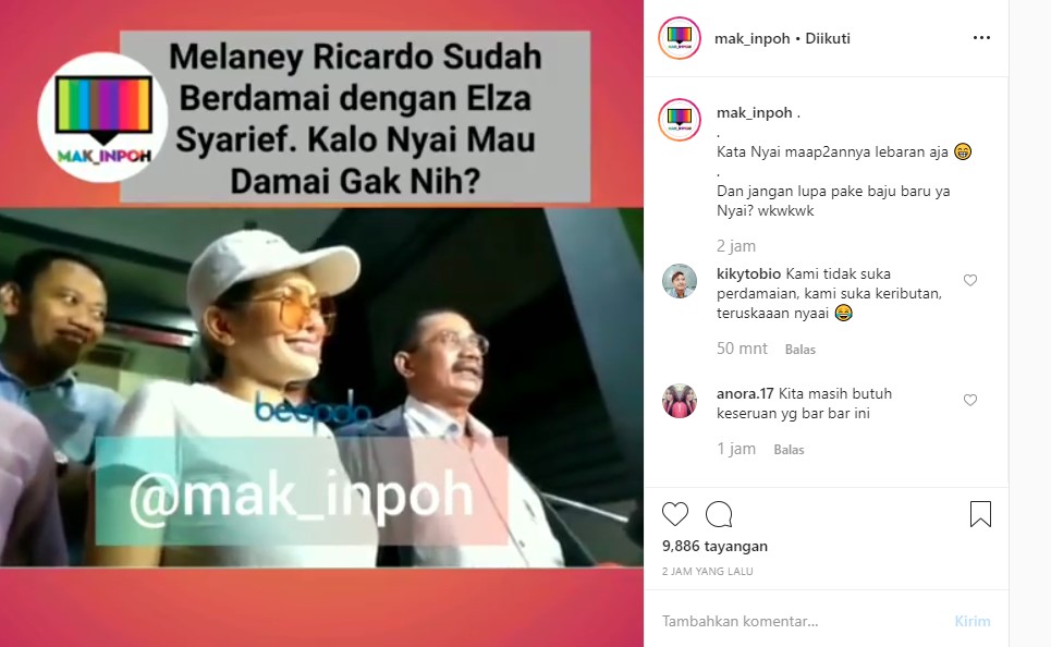 Disinggung Soal Damai dengan Elza Syarief, Nikita Mirzani Beri Jawaban Ini Banjir Dukungan