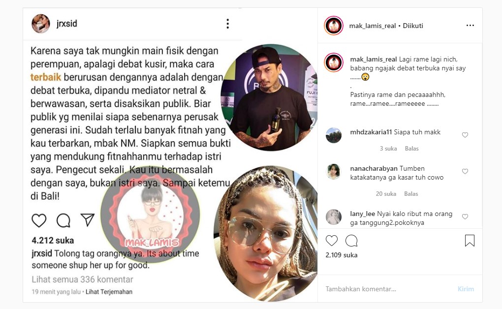 Nikita Mirzani Dianggap Fitnah Nora Alexandra, Jerinx SID Tantang Debat Terbuka