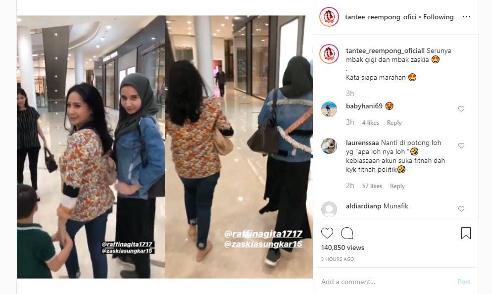 \'Intim\' dengan Nagita Slavina Usai Sindir Raffi Ahmad, Zaskia Sungkar Dituding Cari Pembelaan