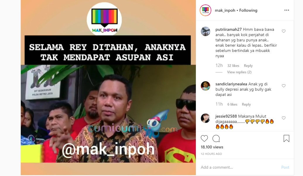 Rey Utami Enggan Bertemu Anak Namun Sedih Putra Bungsu Tak Mendapat Asupan ASI, Tuai Respons Begini