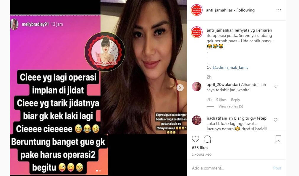 Lucinta Luna Dikabarkan Alami Kecelakaan, Melly Bradley Bantah Ungkap Fakta Ini