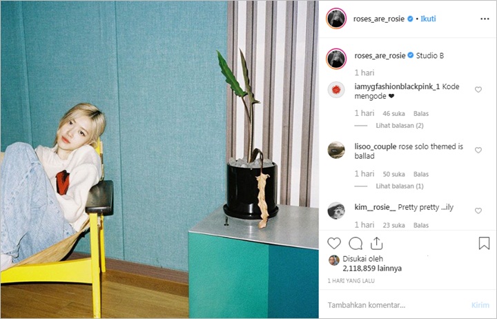 Temukan Postingan Ini di Instagram, Fans Duga Rose BLACKPINK Sedang Persiapkan Debut Solo