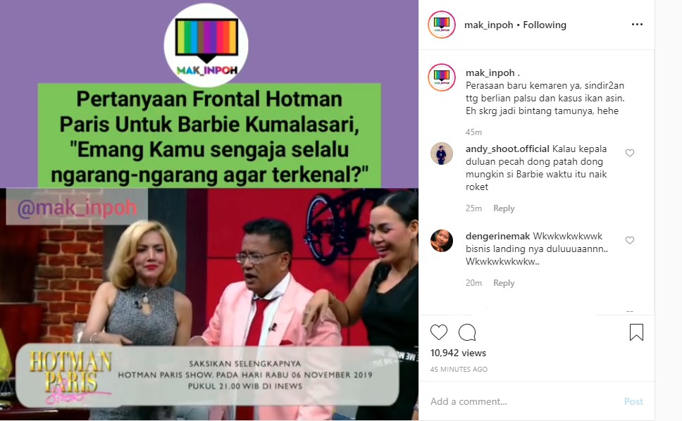 Dicecar Hotman Paris Soal \'Kehaluan\' Demi Terkenal, Barbie Kumalasari Jawab Begini