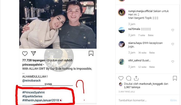 Syahrini Dituding Buka \'Aib\' Sendiri Gara-gara Hashtag Foto Unggahan