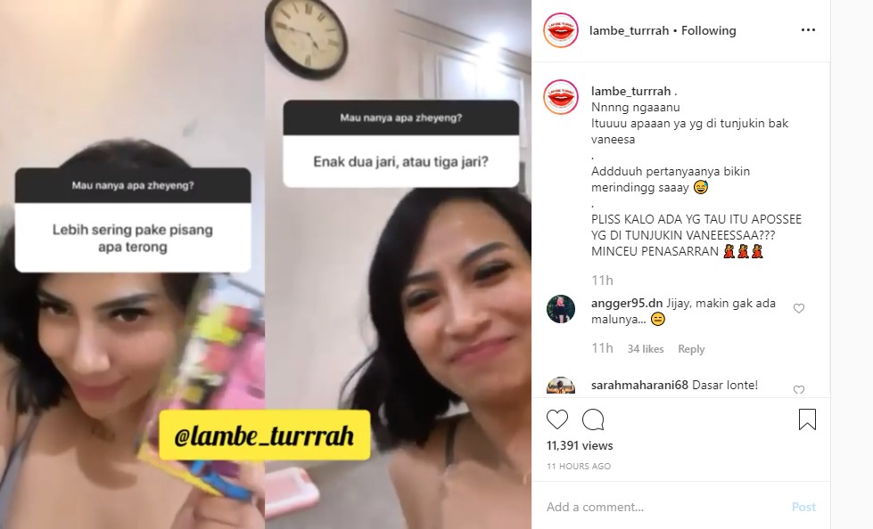 Vanessa Angel Cekikikan Hingga Tunjukkan Benda Ini Tanggapi Pertanyaan \'Nakal\' Netizen