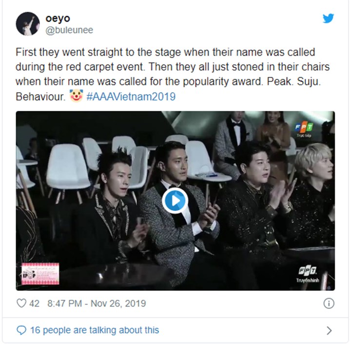 Kelewat Kocak, Fans Soroti Tingkah Lucu Super Junior Saat Dapat Penghargaan di AAA 2019