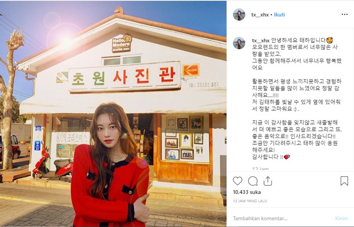 Resmi Keluar Grup, Taeha Eks Momoland Buka Akun Instagram dan Bicarakan Hal Ini Pada Fans