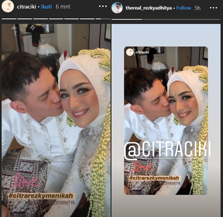 Citra Kirana Dicium Rezky Aditya