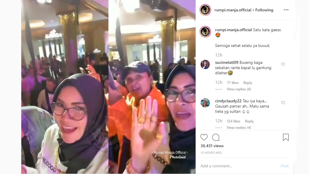 Temani Ayu Ting Ting Manggung, Perhiasan Mewah dan Mencolok Umi Kalsum Malah Jadi Bahan Cemooh