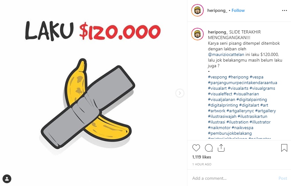 Viral Karya Seni ‘Pisang Dilakban’ Laku Miliaran Rupiah, Kemal Palevi Ikutan Bingung