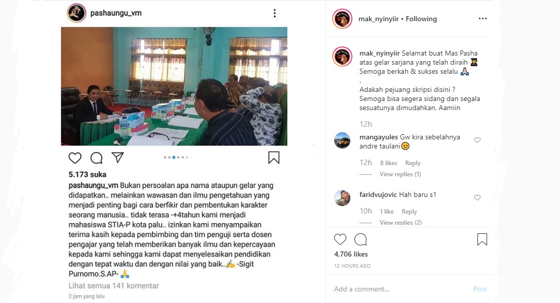 Lulus, Pasha Beber Perjuangan Di Balik Gelar S1 Justru Masih Saja Dapatkan Nyinyiran?