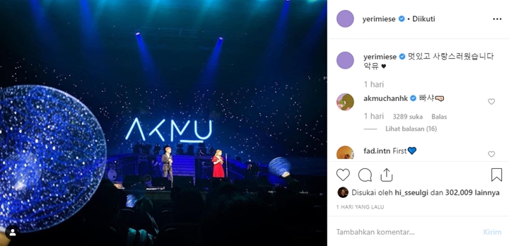 Irene Red Velvet Cs Beri Dukungan Manis Untuk Konser AKMU Langsung Dapat Respon Tak Terduga