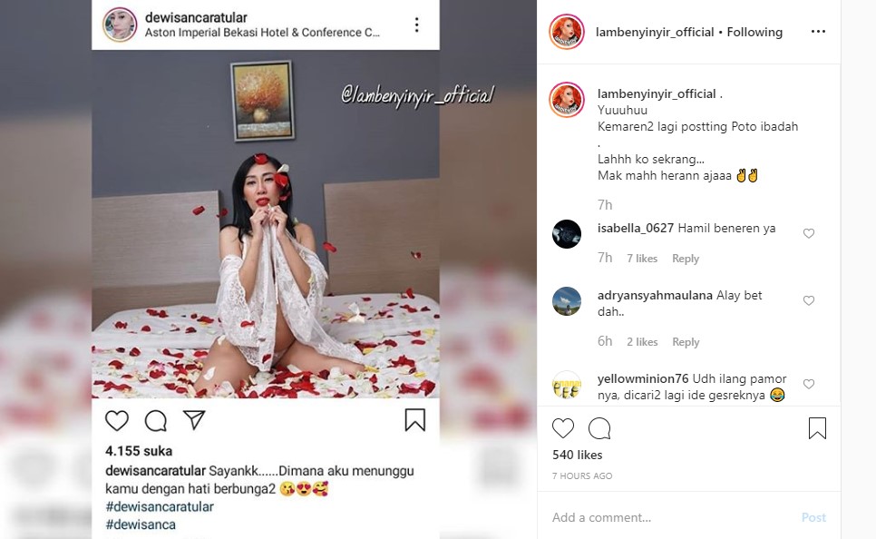 Dewi Sanca Pamer Baby Bump dengan Pose Menggoda dan Busana Mini, Auto Dihujat Tanpa Ampun?