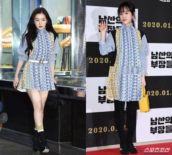 Irene Red Velvet dan Han Ji Min Kenakan Gaun Super Mahal Dengan Gaya Berbeda, Cakep Mana?