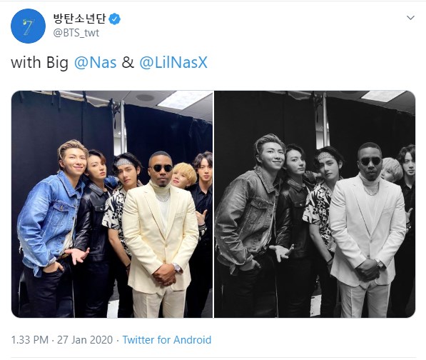 BTS Foto Bareng Lil Nas X, Pose Suga Paling Bikin Fans Gemas Sekaligus Tak Tega